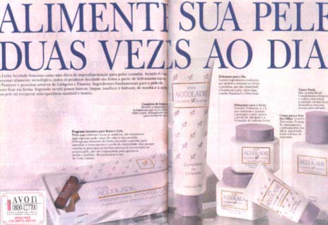 As marcas na pele, as marcas no texto 235 Figura 33: Accolade, da Avon. Revista Elle, julho de 1996.