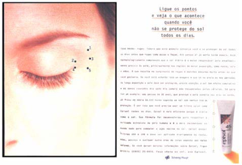 As marcas na pele, as marcas no texto 283 Figura 48: Episol, FPS 45. Claudia, dezembro de 1995.