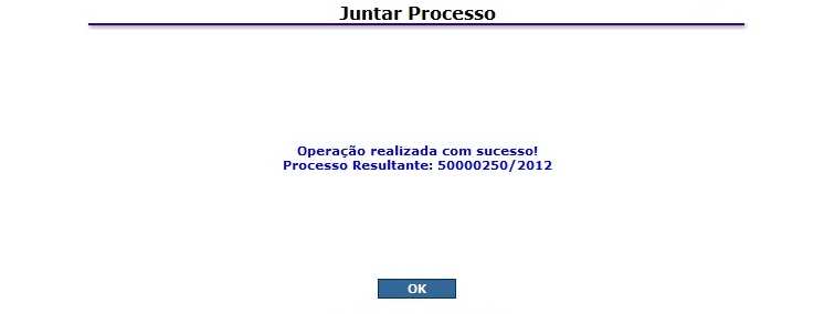 15 Caso tenha certeza, clique em OK ; 6 O sistema mostrará uma mensagem de confirmação informando o número do