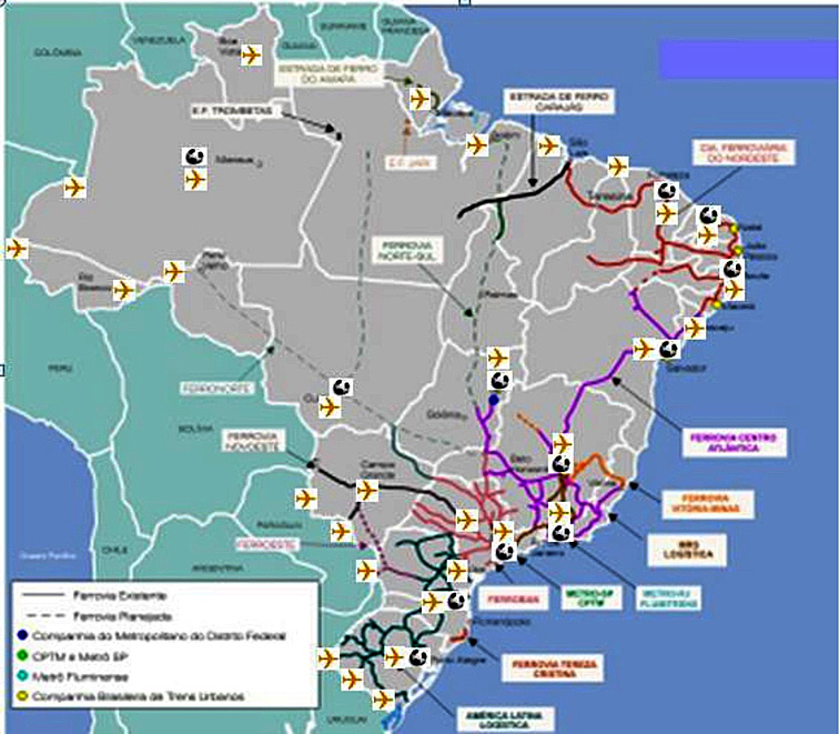 Infraestruturas nas Copas do Mundo da Alemanha, África do Sul e Brasil Estádios que hospedam clubes tradicionais, como Maracanã, no Rio de Janeiro, Itaquerão, em São Paulo, Arena da Baixada, em