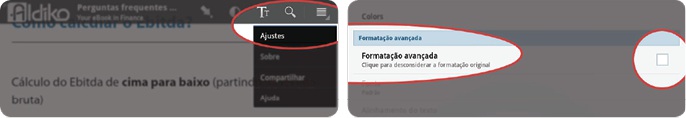 Se você estiver usando Android: Para que você tenha uma melhor experiência de leitura e visualização de nossos epubs, recomendamos