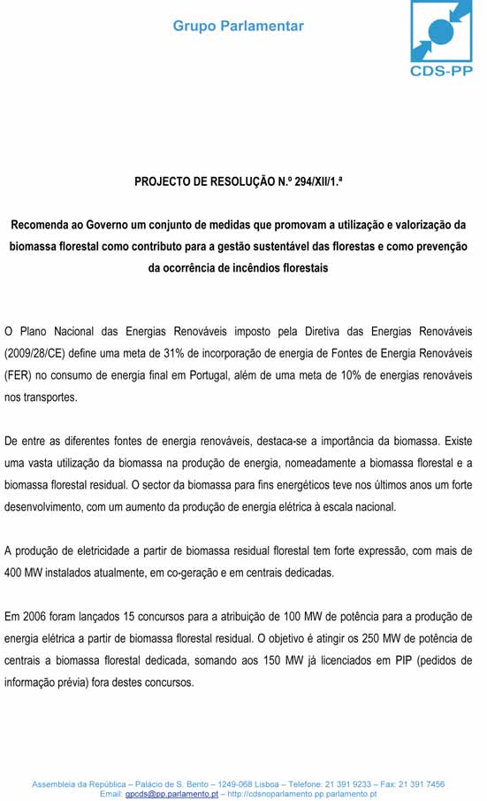 Anexo V Projeto de Resolução n.