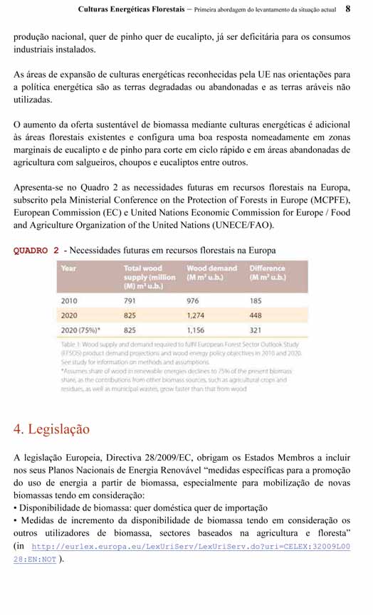 Anexo XII Culturas energéticas florestais