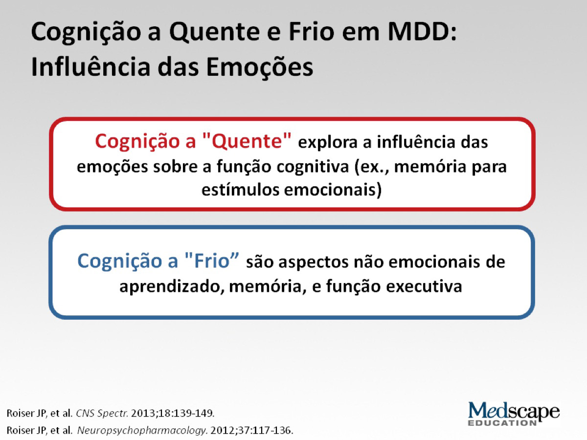 Sob a cognição a quente, temos a influência da emoção em coisas como a forma de respondermos a informações, como fazemos planos, tomamos decisões, ou lembramos de coisas.