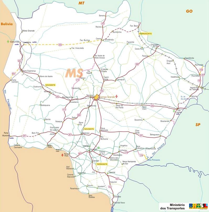 66 Mapa1: Localização da Terra Indígena Buriti e das unidades da UEMS de Campo Grande e de Maracaju no Estado de Mato Grosso do Sul TI Buriti Campo Grande Sidrolândia