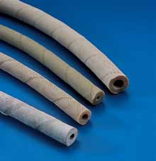 Temperatura: +70 C/- 40 C Hoses with cloth impression surface. Suitable for air, water, medium concentration acids and alcaline solutions, abrasive products, oxygenized solvents etc.