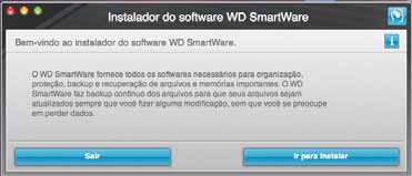 HD My Passport para fazer o backup com o Time Machine: O software WD SmartWare é totalmente compatível com o software Time Machine da Apple.