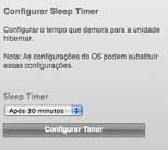 Configurar o sleep timer da unidade MY PASSPORT FOR MAC E MY PASSPORT SE FOR MAC O sleep timer desliga a energia do seu HD depois de um certo tempo de inatividade, para economizar energia e minimizar