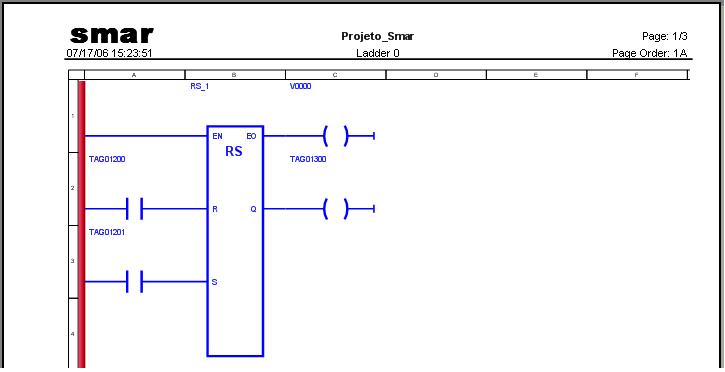 Ao selecionar Diagrams (Ladder Logic) as seguintes opções serão habilitadas e devem ser selecionadas conforme a necessidade do usuário: All Diagrams Indica que serão impressos todos os diagramas.