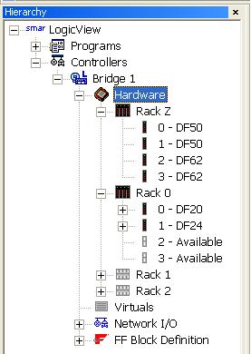 Manual do Usuário Fig 3. 176 - Configurando o Hardware O usuário deverá escolher qual o módulo necessário à sua aplicação. Basta clicar sobre ele e automaticamente estará disponibilizado no rack.