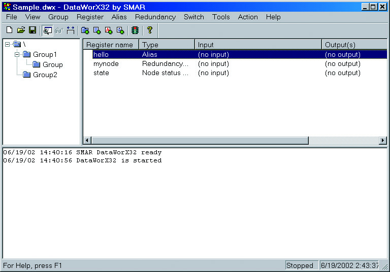 Gerenciamento de Alarmes e Tendências A ferramenta Tray é uma aplicação que aparece no canto inferior direito da barra de tarefas do Windows.