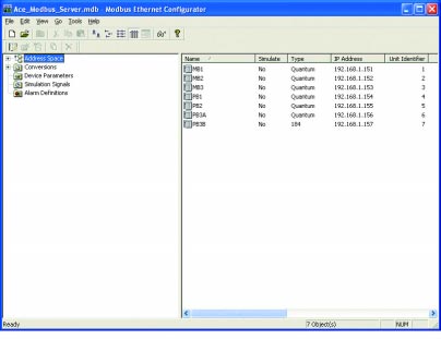 A ferramenta DataStore contém duas partes: um módulo de configuração e o servidor OPC atual, o módulo de execução.