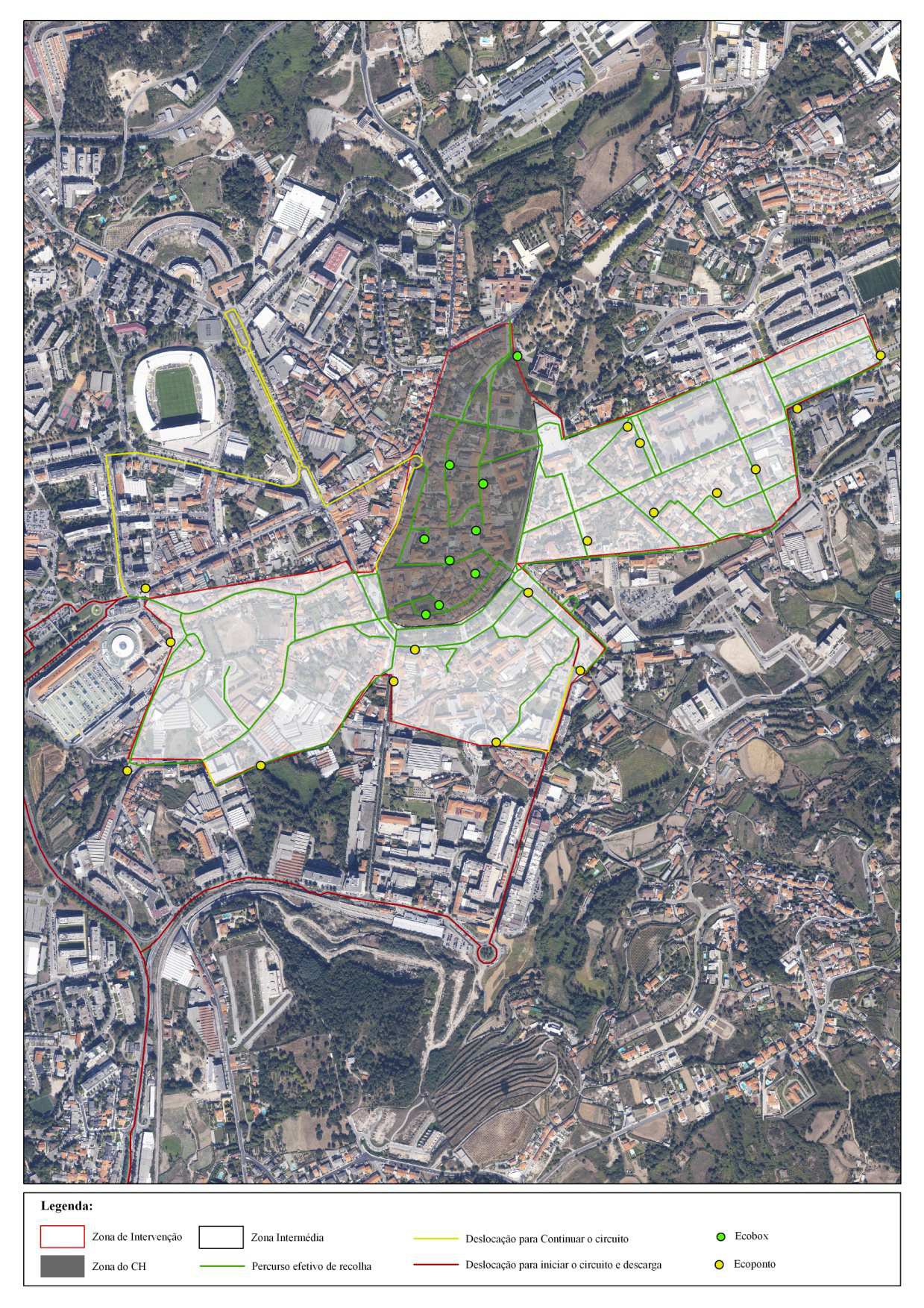 Relativamente ao universo dos resíduos recolhidos no concelho de Guimarães em 2012 num total de 61 269 ton, correspondem à ZI 1 993 ton, representando 3% dos resíduos recolhidos em relação ao