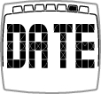 Depois de definir a hora, o computador de treino volta ao visor da hora. Definir a data 1. No visor da hora, prima o botão cinco vezes. É exibida a indicação DATE (Data). 2.