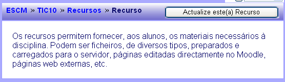 Na página principal surge assim o link para o texto que criado.