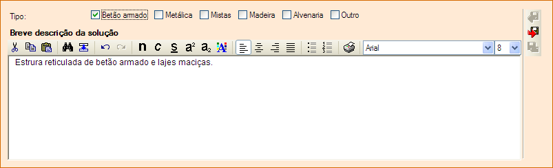 DOC. FICHA TÉCNICA DA HABITAÇÃO 19 Fig. 3.22 Fig. 3.23 Estes campos de preenchimento suportam o formato RTF.