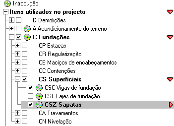 Nem todos os itens da árvore contêm informações. Fig. 3.