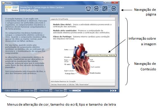 texto e fornecer informação sobre imagens gráficos e vídeos.