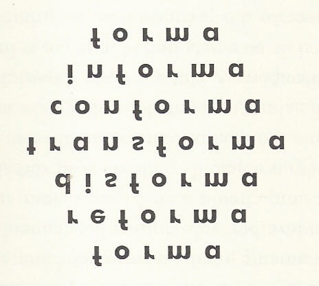 Figura 16: Um poema com movimento recíproco Fonte: CAMPOS: 2006, p.