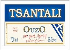 OUZO TSÁNTALI - NÃO SAFRADO Aperitivo a base de anis A família TSANTALI destila OUZO desde 1890 A singularidade do aroma e o sabor do OUZO Tsantali é o segredo da receita da