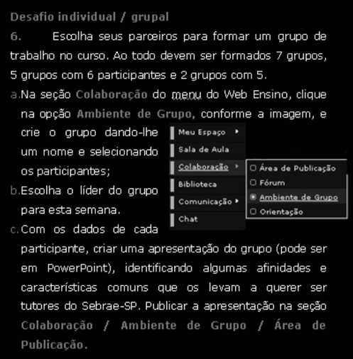 Inter-Ação: Rev. Fac. Educ. UFG, 34 (1): 105-126, jan./jun. 2009 109 O grande grupo do Curso de Capacitação de Tutores já estava constituído e possuía quarenta participantes.