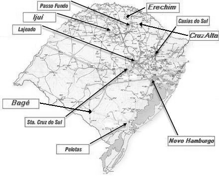 4 Durante o período de realização de coleta de dados visitamos 3 09 das 10 4 IESs comunitárias do Rio Grande do Sul, onde fomos recebidas por representantes das Próreitorias de Graduação e