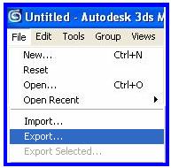 Escolha menu File > Export. Figura 05 5. 2.