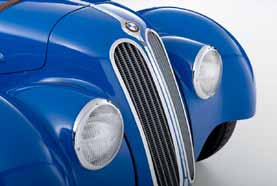 tarde conhecido como BMW Kidney Grille, com um motor de seis cilindros. 1936.