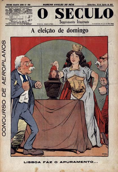 27 As eleições de 28 de Agosto de 1910 deram um aumento da votação nos republicanos embora só elegendo 14 deputados e