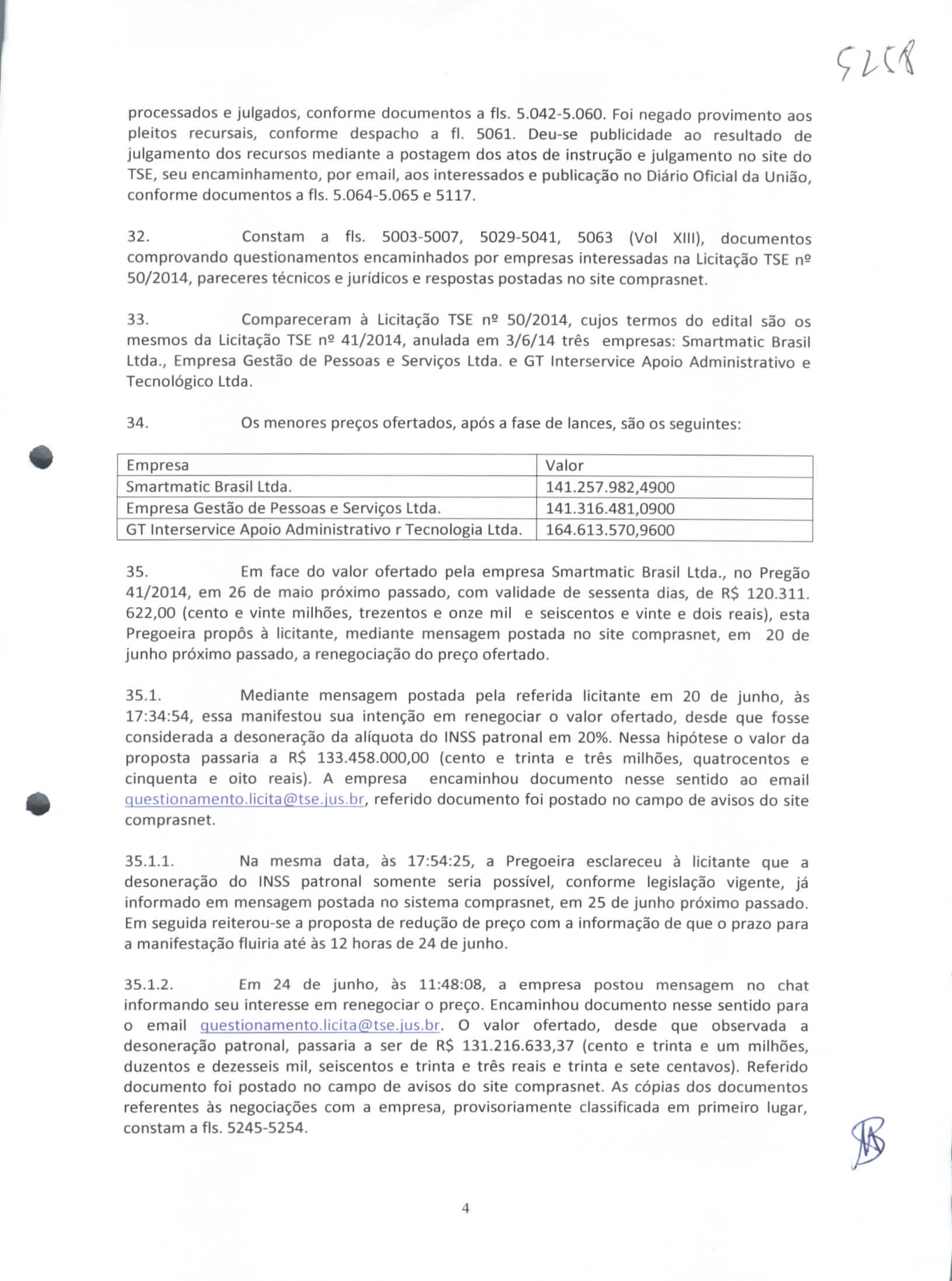 processados e julgados, conforme documentos a fls. 5.042-5.060. Foi negado provimento aos pleitos recursais, conforme despacho a fl. 5061.