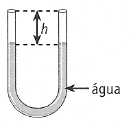 a) 350 kg/m³ b) 700 kg/m³ c) 600 kg/m³ d) 300 kg/m³ e) 400 kg/m³ 44) (FATEC-SP) A mangueira transparente contém dois líquidos não miscíveis, de densidade d 1 e d.