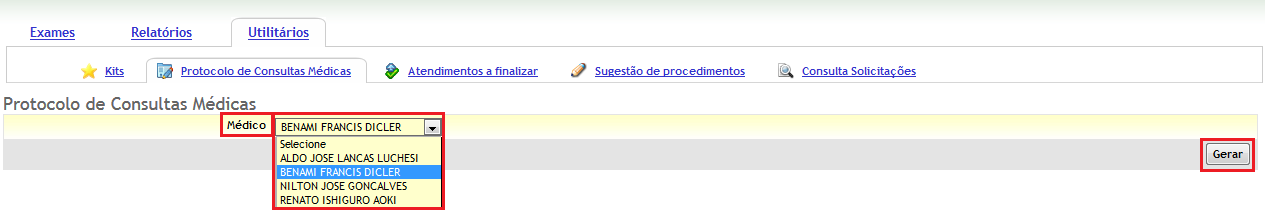 Protocolo de Consultas Médicas Para fins de registro das consultas realizadas, usuário prestador deverá coletar a assinatura dos clientes, não será necessário imprimir as guias de