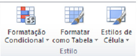 automaticamente um formato pré-definido a