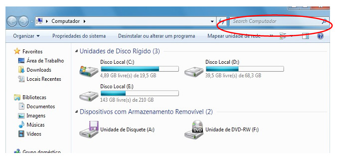 Diferente de buscas com as tecnologias anteriores do Windows Search, a pesquisa do menu início não olha apenas aos nomes de pastas e arquivos.