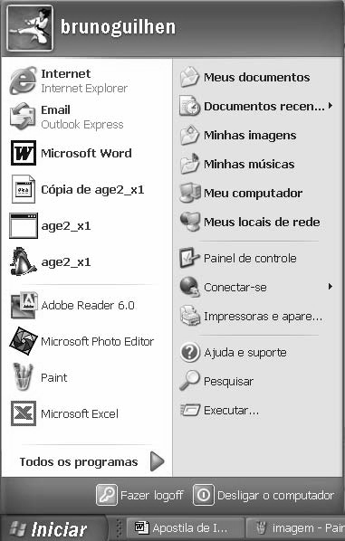 Desativar desliga o computador com segurança. Se o gabinete for ATX essa opção pode ser realizada apertando o botão liga/desliga do gabinete.