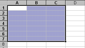 7.1 DIGITAÇÃO DE INFORMAÇÕES Para uma informação ser digitada basta posicionar na célula desejada, movimentando com a tecla Tab na planilha atual ou digitando a célula especifica na barra de fórmulas.