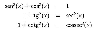 Observe que estamos definindo a cossecante do ângulo x como o inverso multiplicativo do seno deste mesmo ângulo.