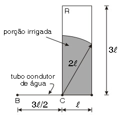 Uma volta completa do disco ao longo dos quatro lados divide o interior do quadrado em duas regiões: a região A dos pontos que foram encobertos pela passagem do disco e a região B