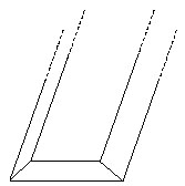 Essa base (ou lastro) tem uma seção trapezoidal, conforme representado na figura a seguir.