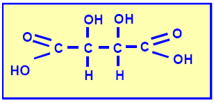 82 Do ácido tartárico, cuja fórmula estrutural encontra-se esquematizada a seguir, é incorreto dizer que: a) tem fórmula molecular C 4 H 6 O 6. b) tem fórmula mínima CHO.