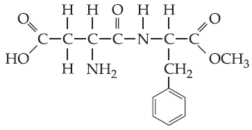 05 (Vunesp-SP) O adoçante artificial aspartame tem fórmula estrutural: Sobre o aspartame, são feitas as seguintes afirmações. I) Apresenta as funções éster e amida.