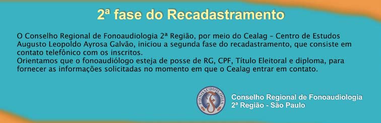 site do CRFa. 2ª Região; 3 Participação nos processos de licitação para contratação da empresa para reformulação do site www.fonosp.org.