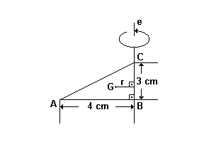 17. Deseja-se construir um cone circular reto com 4cm de raio da base e 3cm de altura. Para isso, recorta-se, em cartolina, um setor circular para a superfície lateral e um círculo para a base.