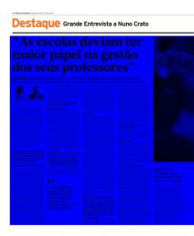 As escolas deviam ter maior papel na gestão dos seus professores Pág: 6 Área: 26,00 x 27,38 cm² Corte: 1 de 6 Autonomia Na gestão de professores, orçamentos e métodos.