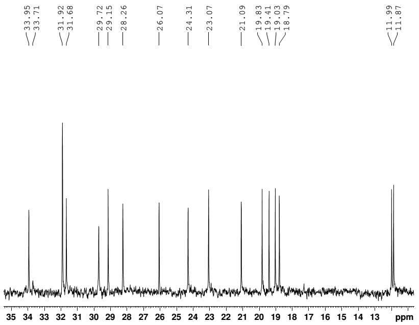 Anexo 8: Ampliação 1 do espectro de RMN de 13 C (300 MHz,