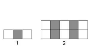 Exemplo 18 Determinar diversos termos, dados termos não consecutivos de uma sequência pictórica. A figura seguinte apresenta os 1.