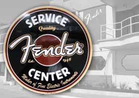 SERVIÇO: Para serviços nos Estados Unidos e Canadá, por favor entre em contato com um centro de serviços autorizado ou distribuidor da Fender, que você pode achar se ligar para o Departmento de