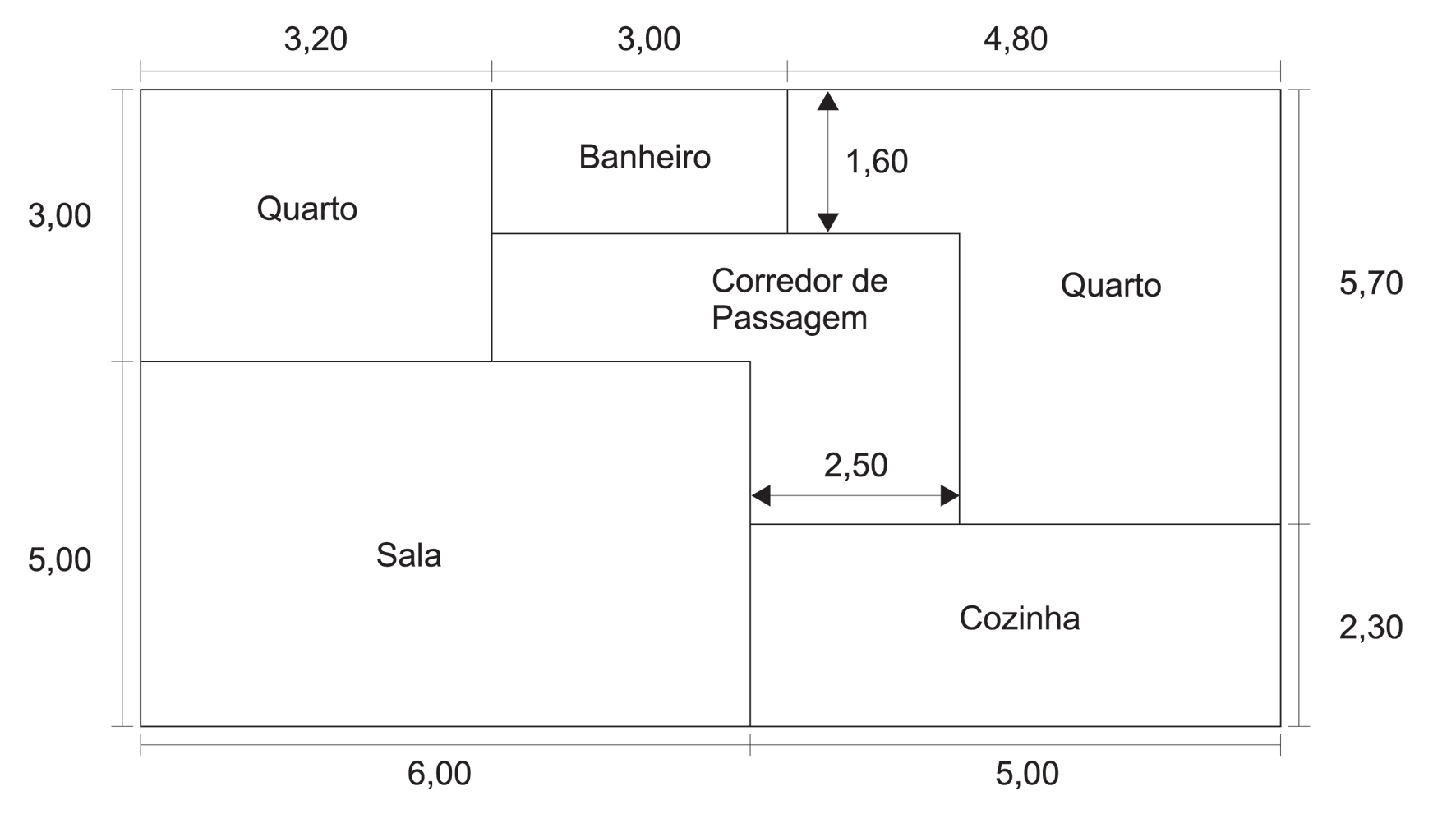 Capítulo V Medidas e seus usos Vejamos alguns exemplos de prismas: Figura 17 Observemos agora a forma geométrica que representa a sala de estar da casa: Figura 18 Os cálculos das dimensões da casa,