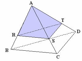 A soma de todos os volumes é uma soma de PA de n + termos: (n ) S = = n = portanto temos planos e 4 cones, cujos volumes formam uma PA (, v, v, ) A razão x dessa PA é o acréscimo de volume de um cone