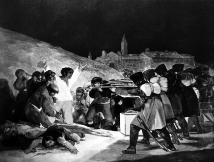 20) Figura 1: Três de maio, Goya Figura 2: Ruanda, Sebastião Salgado A tela de Francesco Goya retrata um trágico desfecho da resistência espanhola diante da ocupação napoleônica em uma guerra que